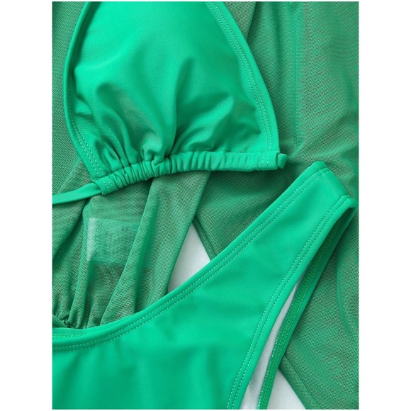 Boho Vibrant String Bikini Thong Romper Cover up set - Picture 3 of 9